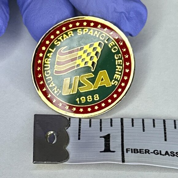 Vintage 1988 USA Inaugural Star Spangled Series Circle 1" Hat/Jacket/Lapel Pin - Picture 4 of 7